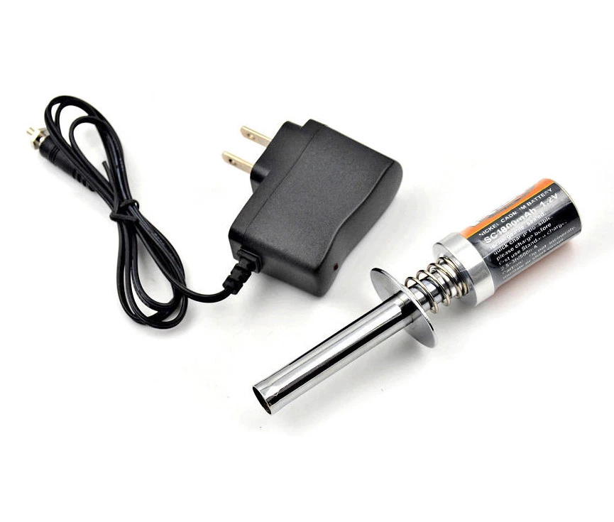 Nitro Rc Car Glow Plug Charger For Thunder Tiger Ts4n ssr sledgehammer eb4 mta4 - Image 3 of 4