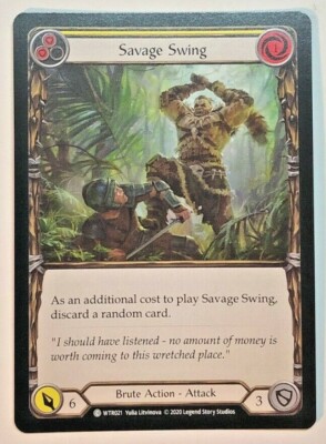 Flesh And Blood Welcome to Rathe Savage Swing (Yellow) WTR021 Unlimited NM/M