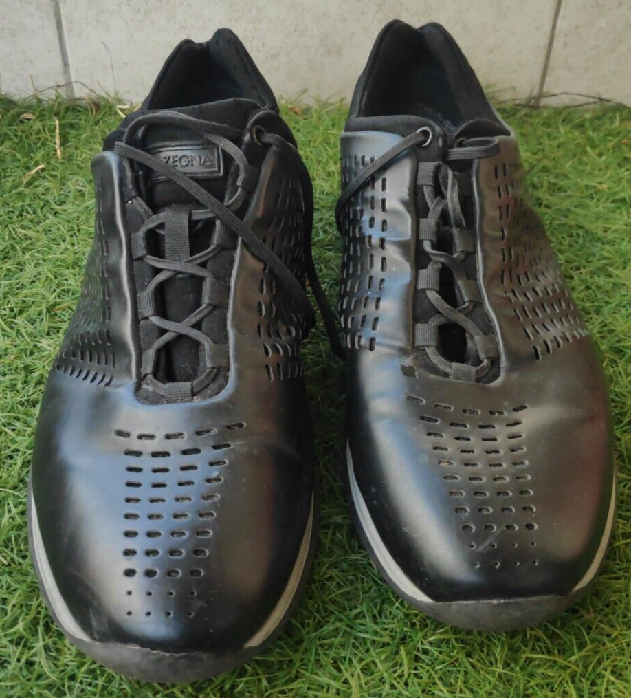 ZEGNA黒スニーカー　購入価格16万円 中古・古着通販】ZEGNA (ゼニア) スニーカー ブラック×グレー
