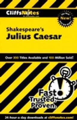 CliffsNotes on Shakespeare's Julius Caesar (Cliffsnotes Literature ...