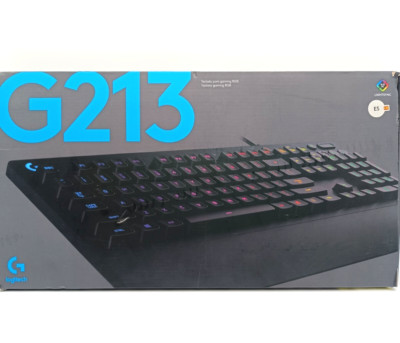 Logitech G213 Prodigy Gaming-Tastatur, RGB-Beleuchtung - Schwarz Spanisch QWERTY