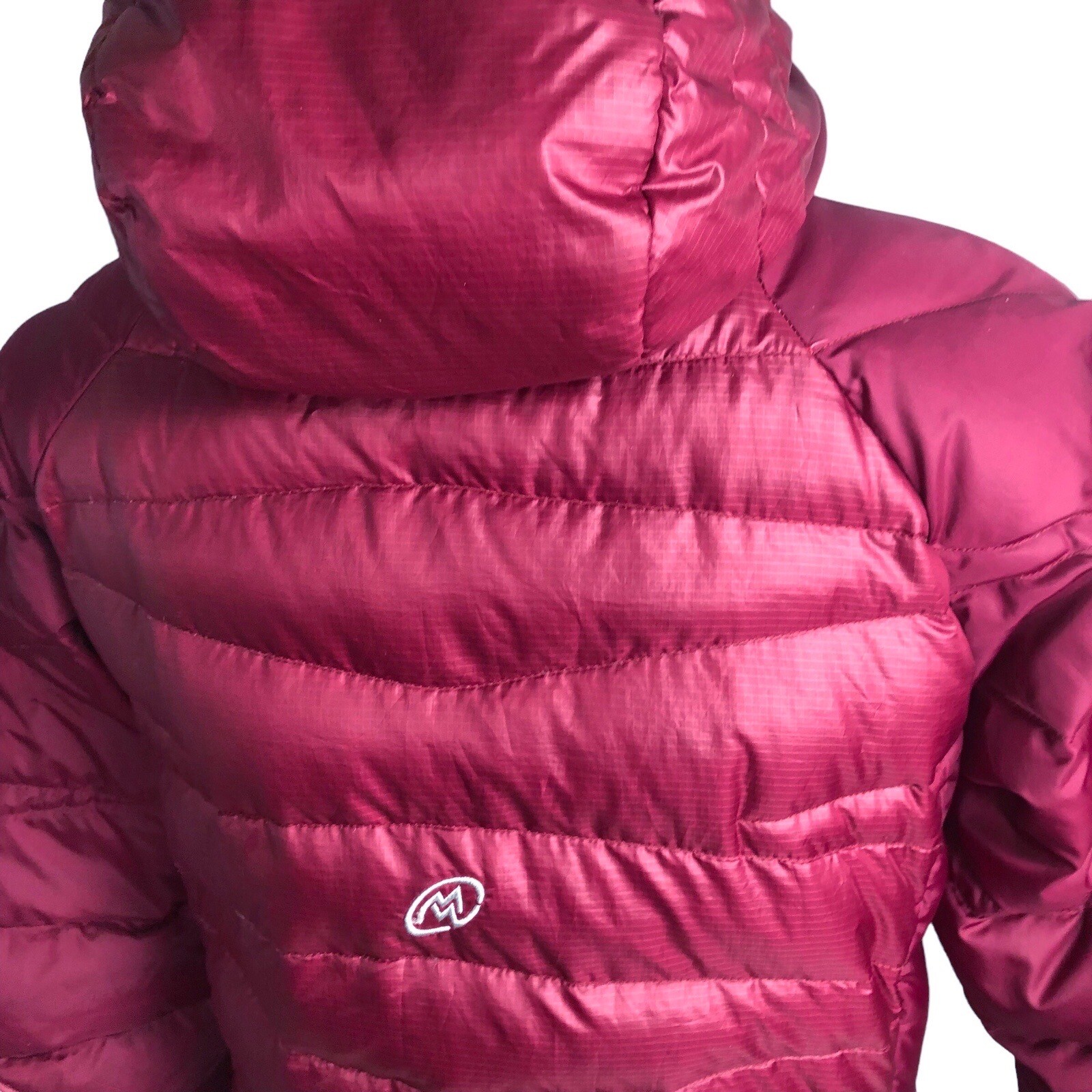 Cloudveil Women Medium Goose Down Puffer Jacket Coat Hooded Full Zip