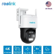 Reolink 4K 8MP TrackMix WiFi Security Camera Outdoor Dual Lens PTZ Auto Tracking