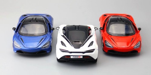 1:32 Diecast McLaren 720S Sports Car Metal Car Model Toy Door Open Sound Light - Picture 10 of 19