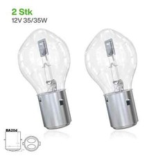 2x BA20d S2 12V 35/35W Moped Motorrad Birne L...