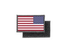 Flag patch printed badge country usa united states american reverse