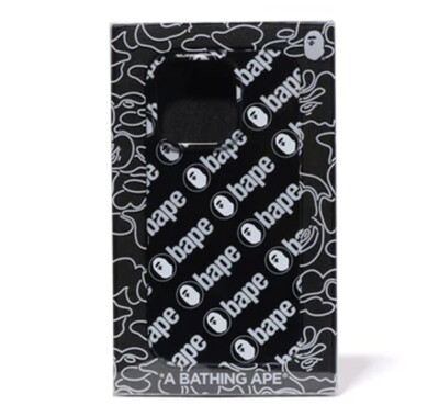 A BATHNIG APE Goods BAPE PATTERN IPHONE 16 PRO CASE Black