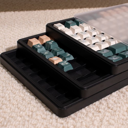 Transparent Lid 3 Layer Keycaps Storage Box Mechanical Keyboard Collection Case - Picture 7 of 14