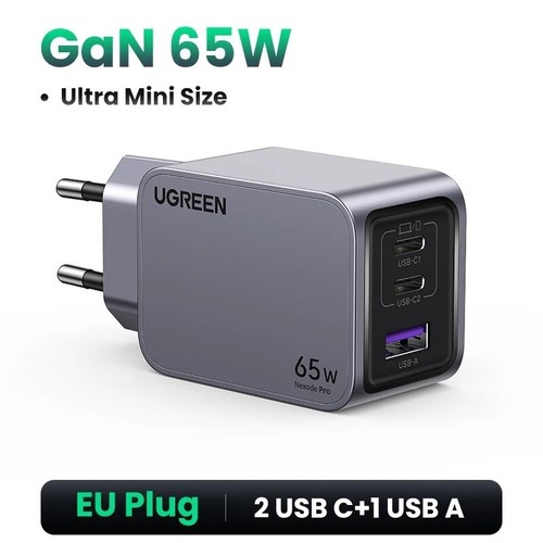 UGREEN 65W GaN Nexode Pro Fast Charger PD3.1 USB C QC4.0 For iPhone 15 14 Laptop - Picture 7 of 12