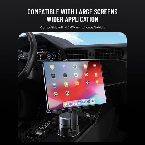 2 in1 360° Car Cup Holder Expander Universal Cell Phone Holder Height Adjustable - Picture 7 of 12