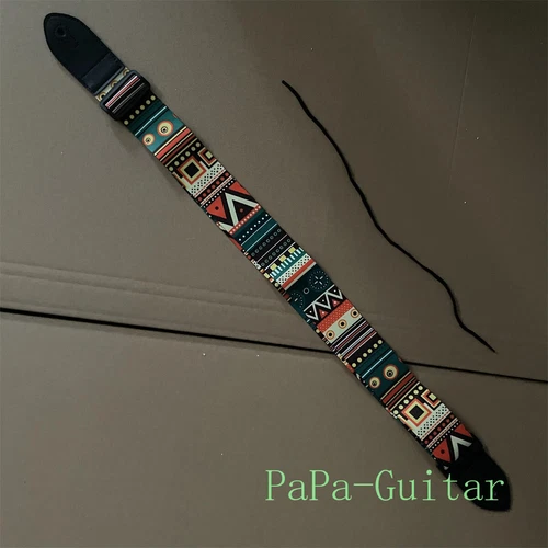 Soft Leather End Guitar Strap Adjustable Universal Acoustic Electric Bass Guitar
