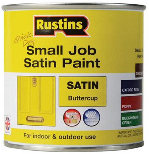 Small Job Gloss & Satin Colour Paint Rustins Indoor & Outdoor Use For ...