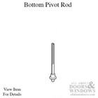 Pivot Rod, 5/16, Bottom Threaded
