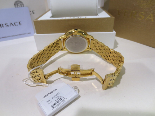 Versace Women's VE6F00623 Medusa Alchemy Swiss Quartz Gold IP Watch - Picture 9 of 10