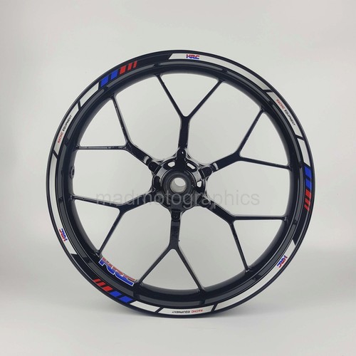 motorcycle wheel decals for Honda 12 rim stickers laminated set cbr