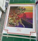 VTG 1979 San Francisco 49 Team Art Poster by Chuck Ren DAMAC NFL 23x25 Laminated