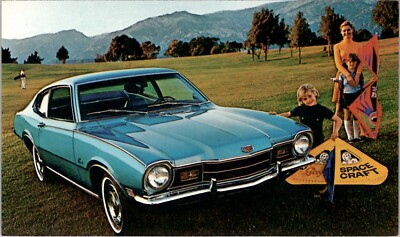Car Dealership Bob Philippi Oakland CA 1972 Mercury Comet Sedan Postcard Y14