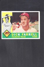 1960 TOPPS SET BREAK #103 DICK FARRELL-3--PHILLIES--NO CREASES--EX/EX/MT