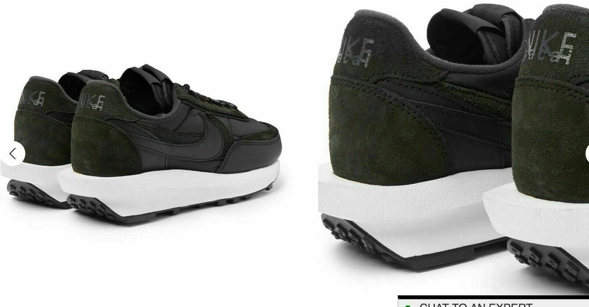 Sacai X Nike Ldwaffle Black Trainers Sneakers Shoes 8.5 / 42