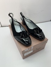 Ladies black suede stylish high heel shoes wedding party EU40 UK6.5