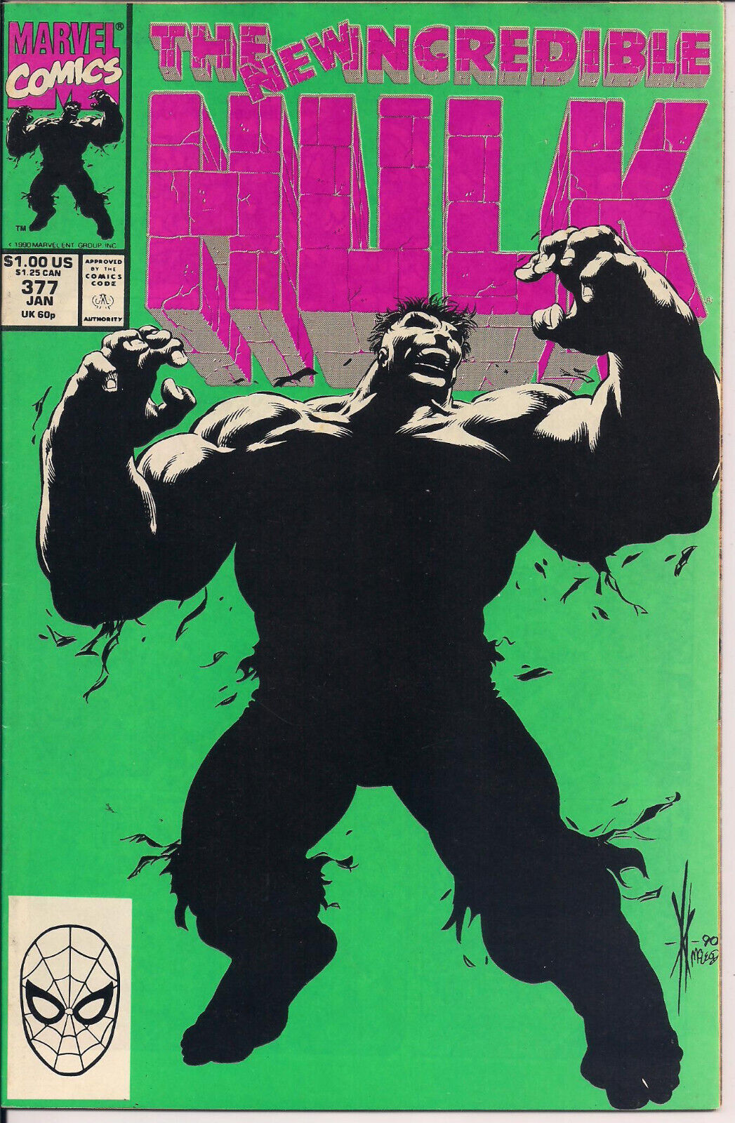 Incredible Hulk 377 Marvel Comics 1991 1st Professor Hulk Iconic Cover