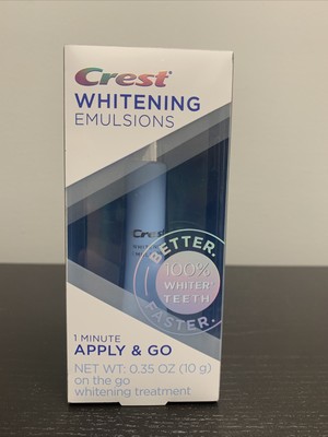 Crest Whitening Emulsions Leave On Whitening Treatment Exp 01/22 FREE