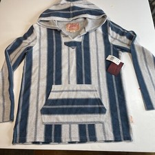 Trademark Brooklyn Cloth MFG Co. Unisex Hoodie Size XL Navy And White NWT
