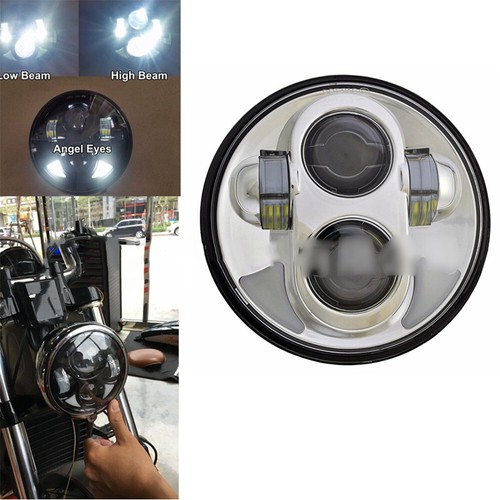 5.75"Headlight Headlamp Motorcycle Fits for Harley Dyna Softail Sportster 883 - Picture 2 of 6