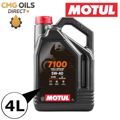 MOTUL 7100 5W40 FULLY SYNTHETIC 4 STROKE 4T MOTORCYCLE ENGINE OIL 4L