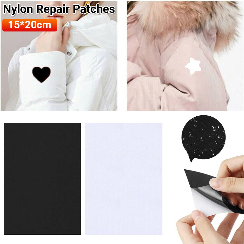 NEW1/12X Nylon Repair Patches Self-Adhesive Patch For Clothing Down Jacket  Tent