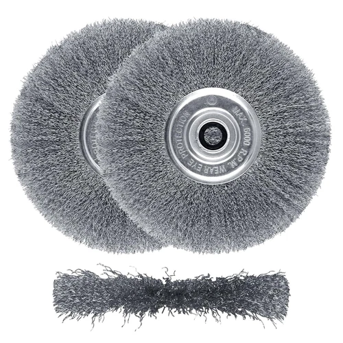 2Pcs 8 Inch Wire Wheel for Bench Grinder - High-Quality Wire Brush for Grinde... - Picture 1 of 2