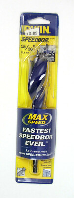 Irwin Speedbor 15/16'' Tri-Flute Drill Bit with Speed Tip Max Speed 3041018