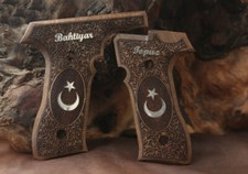 KSD Brand Tisa  Zigana T Compatible Walnut Grips Framed