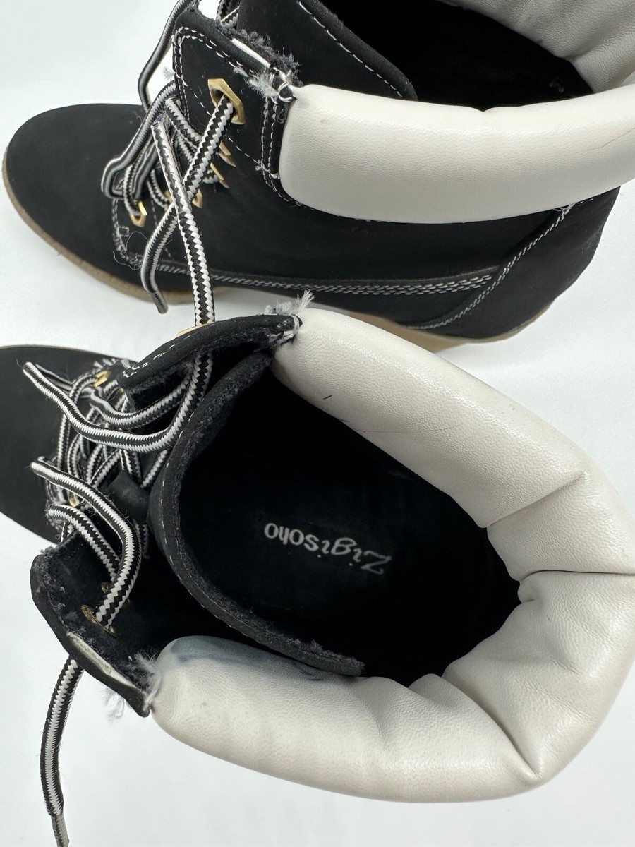 Zigi Soho Womens Kiana Size 7All Black Brown Heel