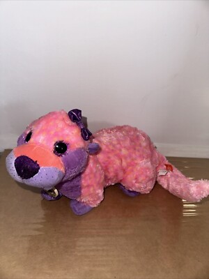 New York Aquarium x Wild Republic Otter Plush Girl Pink Purple Glitter 2017