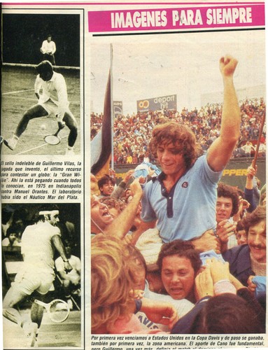 TENNIS GUILLERMO VILAS LAST MATCH 1989 - Picture 2 of 2