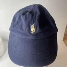 Polo Ralph Lauren Hat Toddler Cap Youth One Size Blue Cotton Strap Back preppy