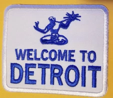 Welcome to Detroit Embroidered Patch 2.75x3.25"