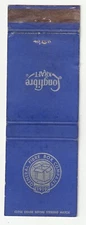 MATCHBOOK COVER - GENERAL FIBRE BOX COMPANY SPRINGFIELD MASSACHUSETTS LONGFIBRE