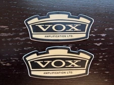 VOX AMPLIFIERS 2PC CUSTOM SHOP STICKER SET