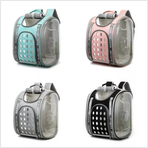 Haustier Katze Hund Tragetasche Rucksack Katze Handtasche klappbar tragbar Reise transparent - Bild 15 von 17