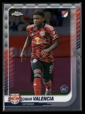 Omar Valencia 2025 Topps Chrome #94 Rookie RC Card New York Red Bulls NY Soccer