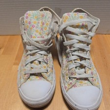 Converse All Star Shoes Kids Size 3 Multicolor Floral High Top Sneakers 000875F