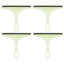 4pcs Shower Squeegee 8.7 Inch Cleaner Tool with Hole for Glass Window, Green