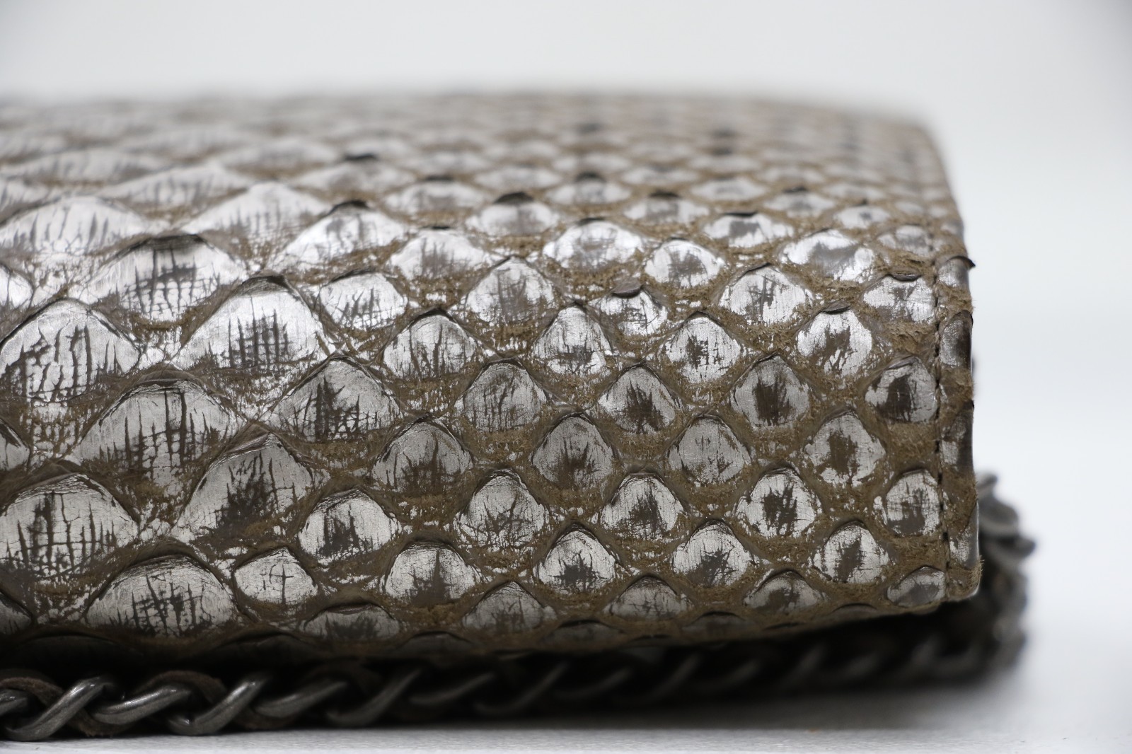 Chanel Python Classic Wallet On Chain - image 7