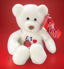 Russ Berrie Skribbles Message Bear I Love My Mommy 8" Ear  Tush Tags New Vtg