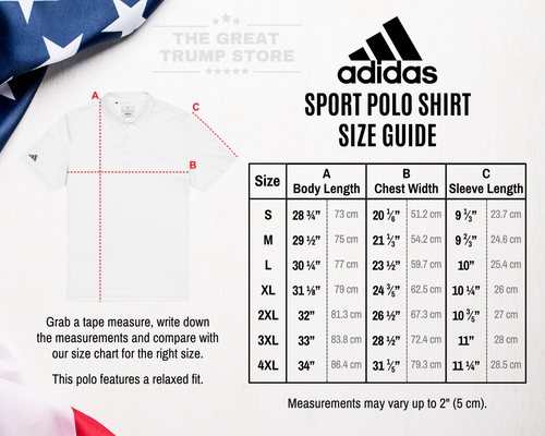 45 47 Trump Polo Shirt Sport adidas Trump Golf Shirt Christmas Gift for Him - Picture 13 of 30