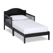 Sydney Toddler Bed in Black, Greenguard Gold Certified, JPMA Certified, Low to F