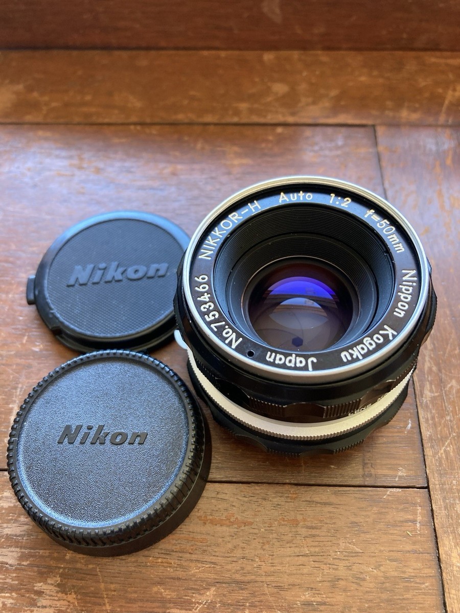 良品　超希少　nippon kogaku Ai改　nikkor-H Auto 50mm F2 Nikon NIKKOR-H Auto 50mm f/2 Non-Ai Nippon Kogaku Lens | eBay