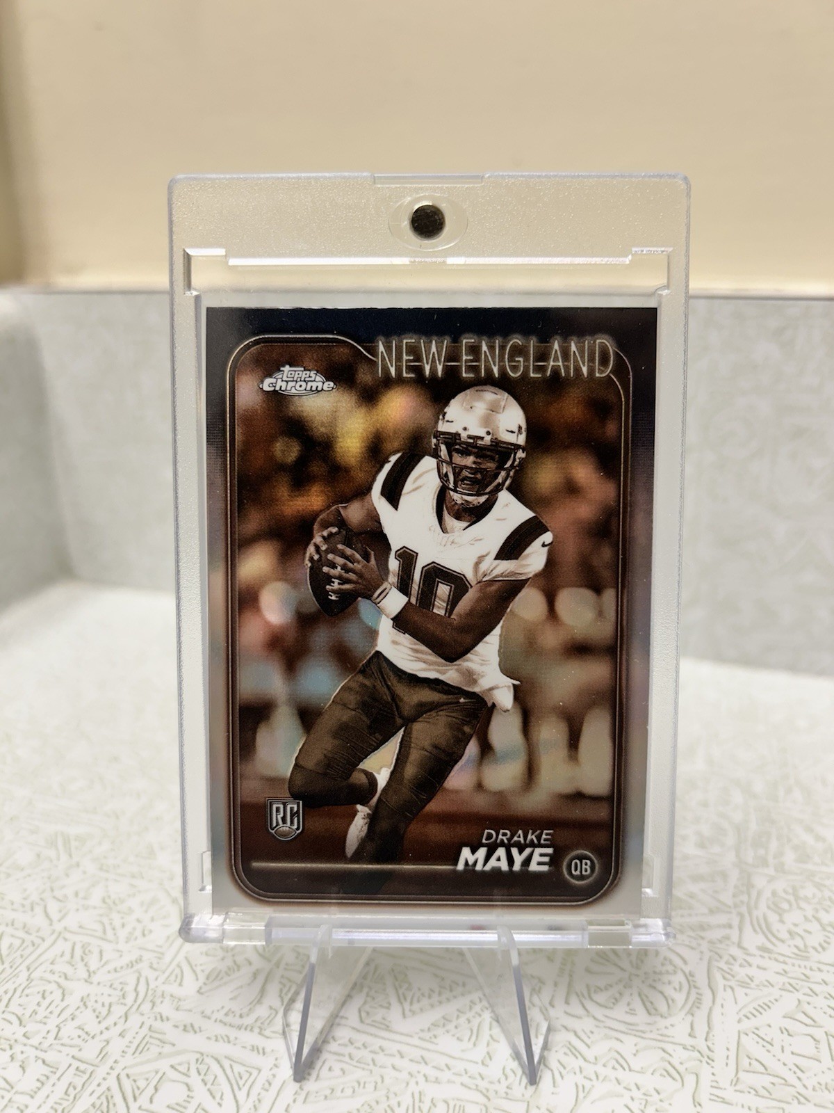 2024 Topps Chrome - Rookies Drake Maye #203 Sepia Refractor (RC)